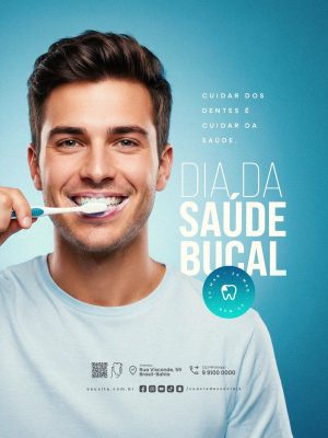 Dia da Saúde Bucal 20 de Março PSD Editável