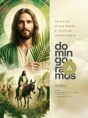 Domingo de Ramos 29 de Março Um Dia de Fé PSD Editável