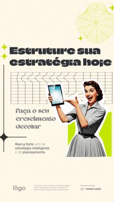 Story Marketing Estratégia Digital Estruture Sua Estratégia Hoje Post PSD Editável