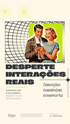 Story Marketing Digital Estratégico Desperte Interações Reais com Emoção PSD Editável