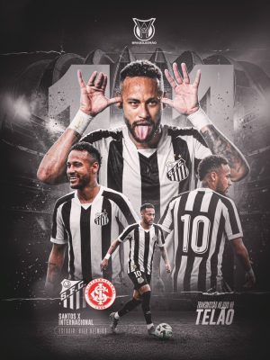 Brasileirão Santos Internacional Transmissão ao Vivo PSD Editável
