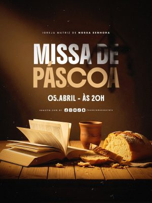 Missa de Páscoa 05 Abril PSD Editável
