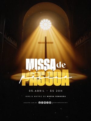 Missa de Páscoa 05 Abril PSD Editável