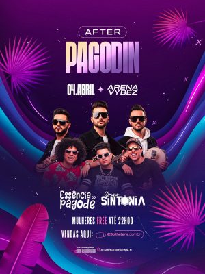 Flyer Próximos Shows Pagodin Essência do Pagode PSD Editável