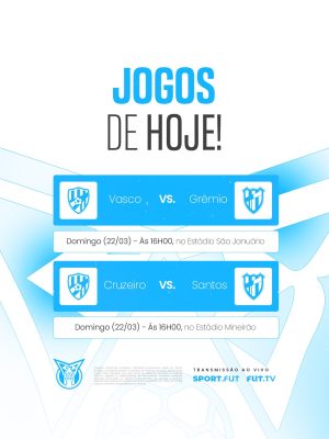 Brasileirão Futebol Jogos de Hoje PSD Editável