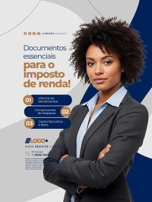 Imposto de Renda Documentos Essenciais para Declaração PSD Editável