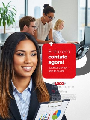 Imposto de Renda Entre Em Contato Agora PSD Editável