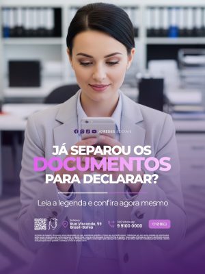 Imposto de Renda Já Separou os Documentos Para Declarar  PSD Editável