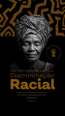 Story Discriminação Racismo Luta e Direitos Banner PSD Editável