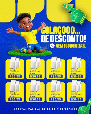 Ofertas Golaço de Desconto Promoção PSD Editável