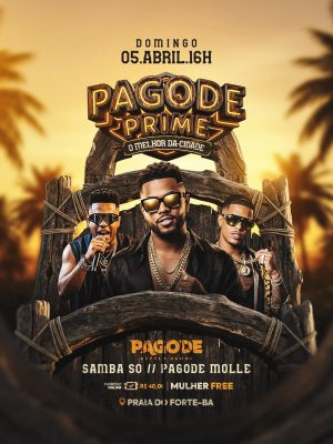 Pagode Prime O Melhor da Cidade 05 de Abril Flyer PSD Editável