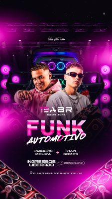 Story Flyer Próximos Shows Funk Automotivo PSD Editável