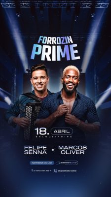 Story Flyer Próximos Shows Forrozin Prime  PSD Editável