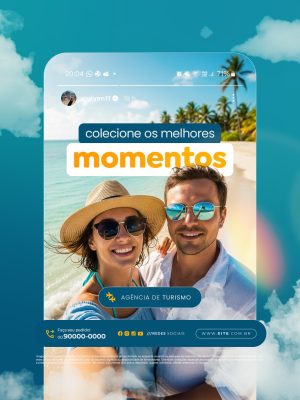 Colecione Os Melhores Momentos Agência de Turismo PSD Editável