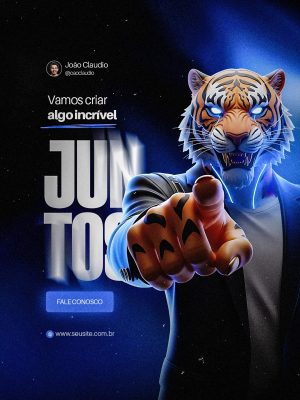 Designer Gráfico Vamos Criar Algo Incrível Juntos PSD Editável