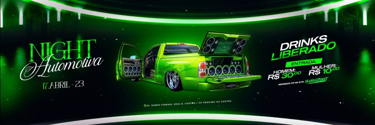 Carrossel Próximos Shows Night Automotiva 17 Abril  PSD Editável