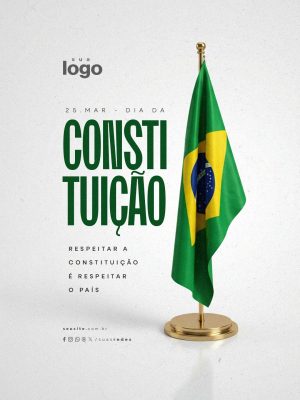 Dia da Constituição 25 Março  PSD Editável
