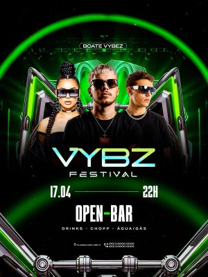 Flyer Próximos Shows Vybz Festival PSD Editável