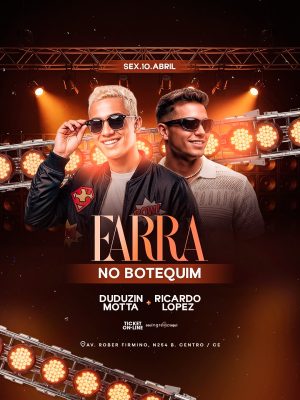Flyer Próximos Shows Farra No Botequim PSD Editável