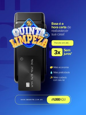 Quinta da Limpeza Essa é a Hora Certa de Reabastecer PSD Editável
