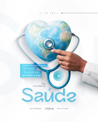 Dia Mundial Da Saúde 07 De Abril Social Media PSD Editável