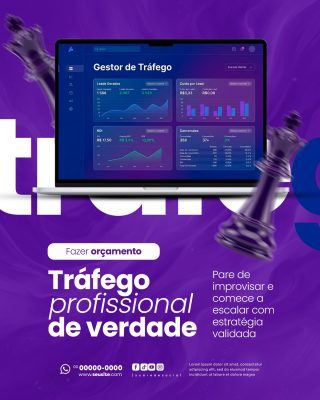 Tráfego Pago Social Media PSD Editável