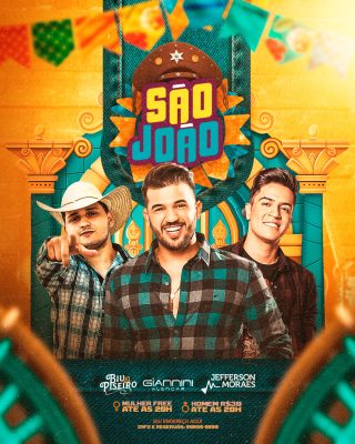 São João Arraial Musical Festa Folclórica Sertaneja PSD Editável