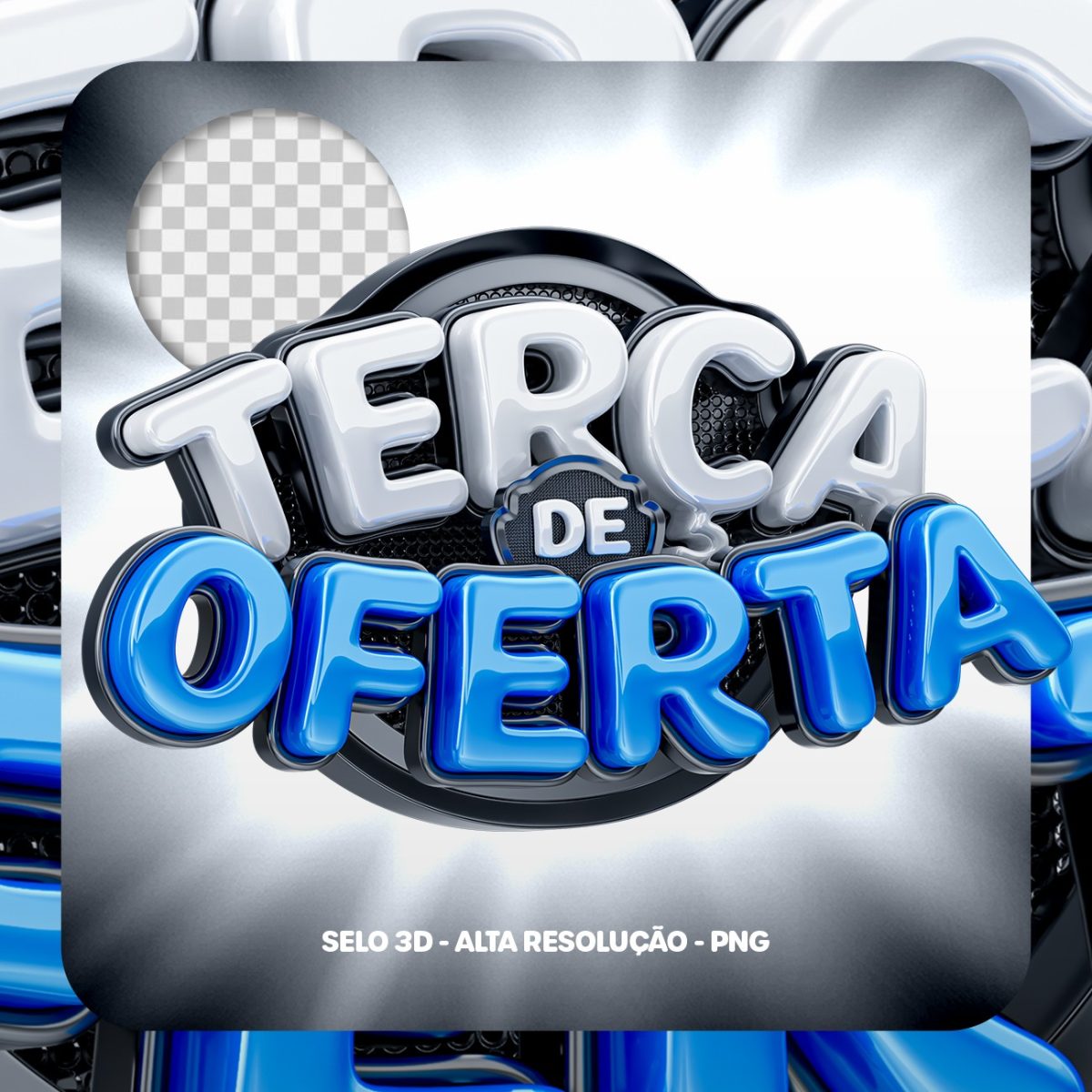 Terça de Oferta Selo 3D PSD 