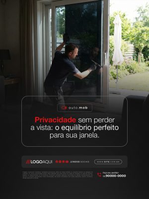 Insufilm Privacidade Sem Perder a Vista o Equilíbrio Perfeito Para Sua Janela PSD Editável