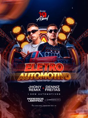 Flyer Próximos Shows Eletro Automotivo 19 Abril PSD Editável