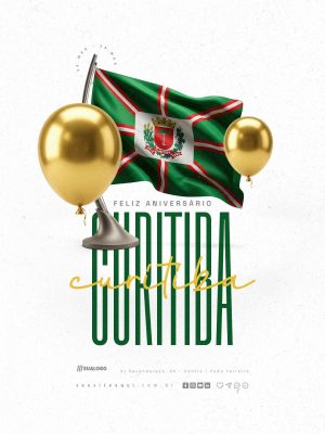 Feliz Aniversário 29 Março Curitiba PSD Editável