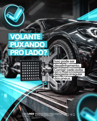 Carro Volante Puxando e Desalinhamento Automotivo PSD Editável