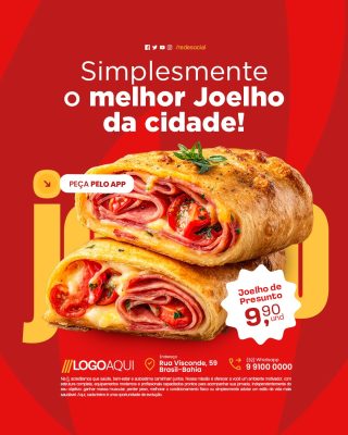 Salgateria Simplesmente o Melhor Joelho da Cidade PSD Editável