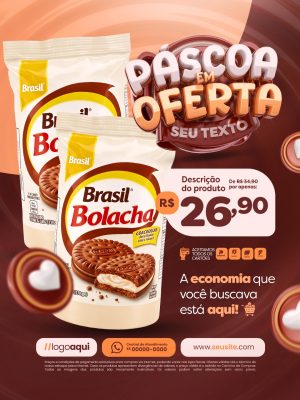 Páscoa Em Ofertas A Economia Que Você Buscava Está Aqui PSD Editável