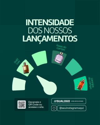 Perfumaria Intensidade dos Nossos Lançamentos PSD Editável