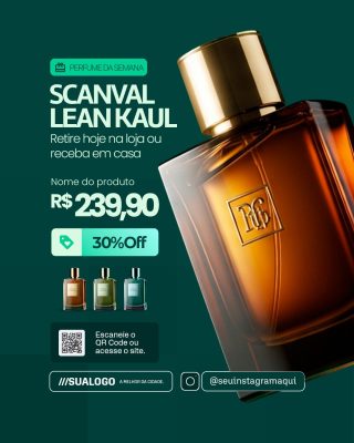 Perfume da Semana Retire Hoje Na Loja ou Receba Em Casa PSD Editável