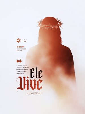 Frase Motivacional A Minha Graça Te Basta PSD Editável