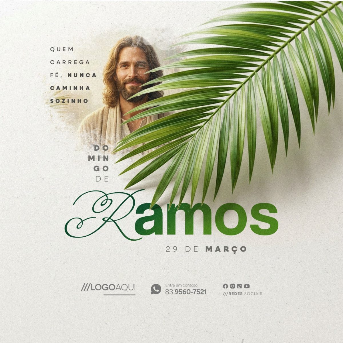 Domingo de Ramos 29 de Março PSD Editável