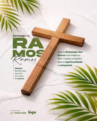 Domingo de Ramos  Cruz  PSD Editável