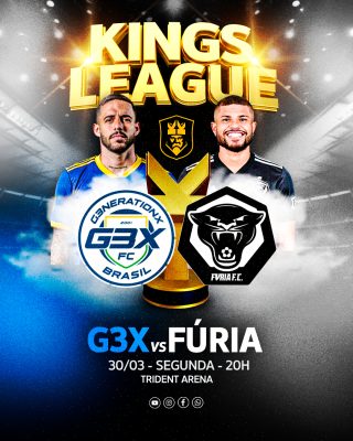 FLYER ESPORTIVO KINGS LEAGUE G3X vs FURIA