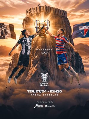 Futebol Copa do Nordeste Ceará X Fortaleza Clássico PSD Editável