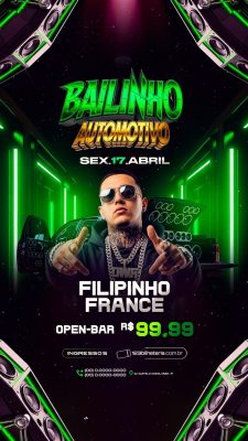 Story Flyer Próximos Shows Bailinho Automotivo PSD Editável