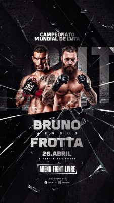 Story Campeonato Mundial de Luta Bruno x Frotta PSD Editável