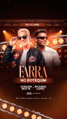 Story Flyer Próximos Shows Farra No Botequim PSD Editável