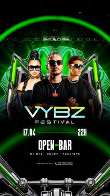 Story Flyer Próximos Shows Festival VYBZ PSD Editável