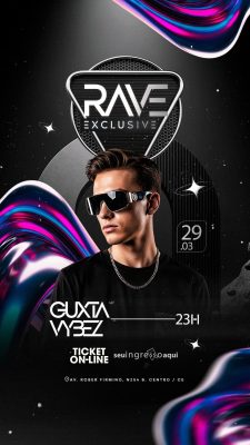 Story Flyer Próximos Shows Rave Exclusive PSD Editável