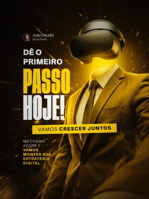 Marketing Digital Dê o Primeiro Passo Hoje PSD Editável