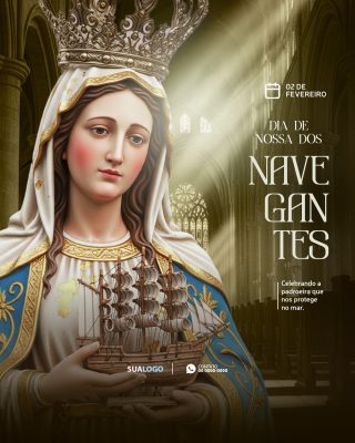 Nossa Senhora Dia dos Navegantes 02 de Fevereiro PSD Editável