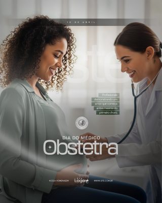 Dia Do Médico Obstetra 12 De Abril Homenagem Social Media PSD Editável