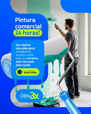 Pintor Pintura Comercial Seu Negócio Não Pode Para PSD Editável